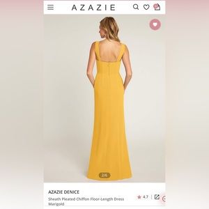 Azazie Bridesmaid Dress- Color Marigold Size A4